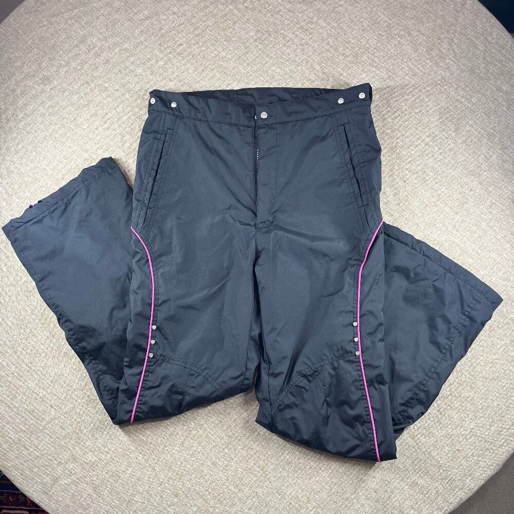 Protection System Girls Ski Snow Pants Fleece Lined Bling Black &‎ Pink 16